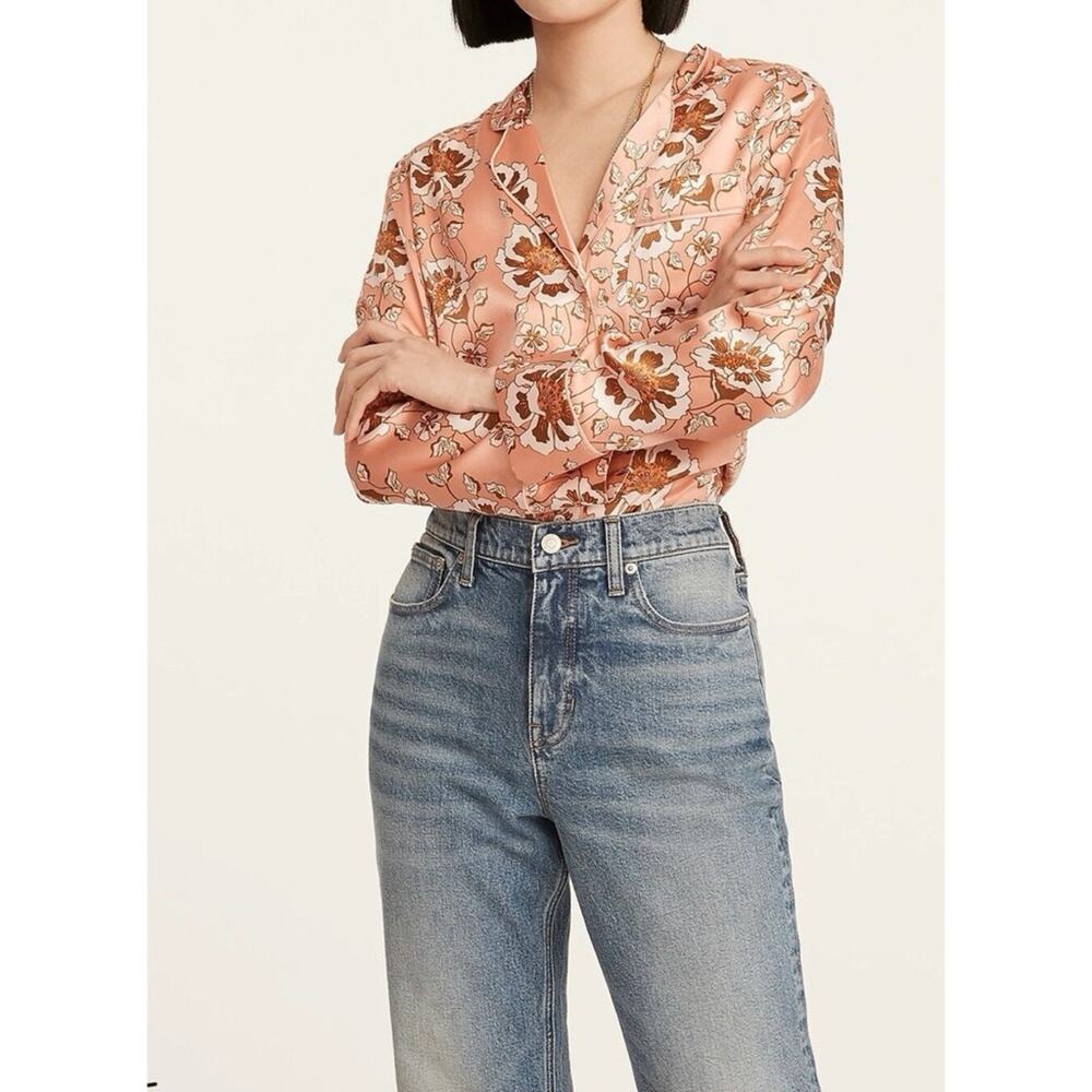 J. Crew Pink Floral Button-Down Shirt - Picture 2 of 7